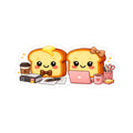 Cute Toast Study Buddy Sticker