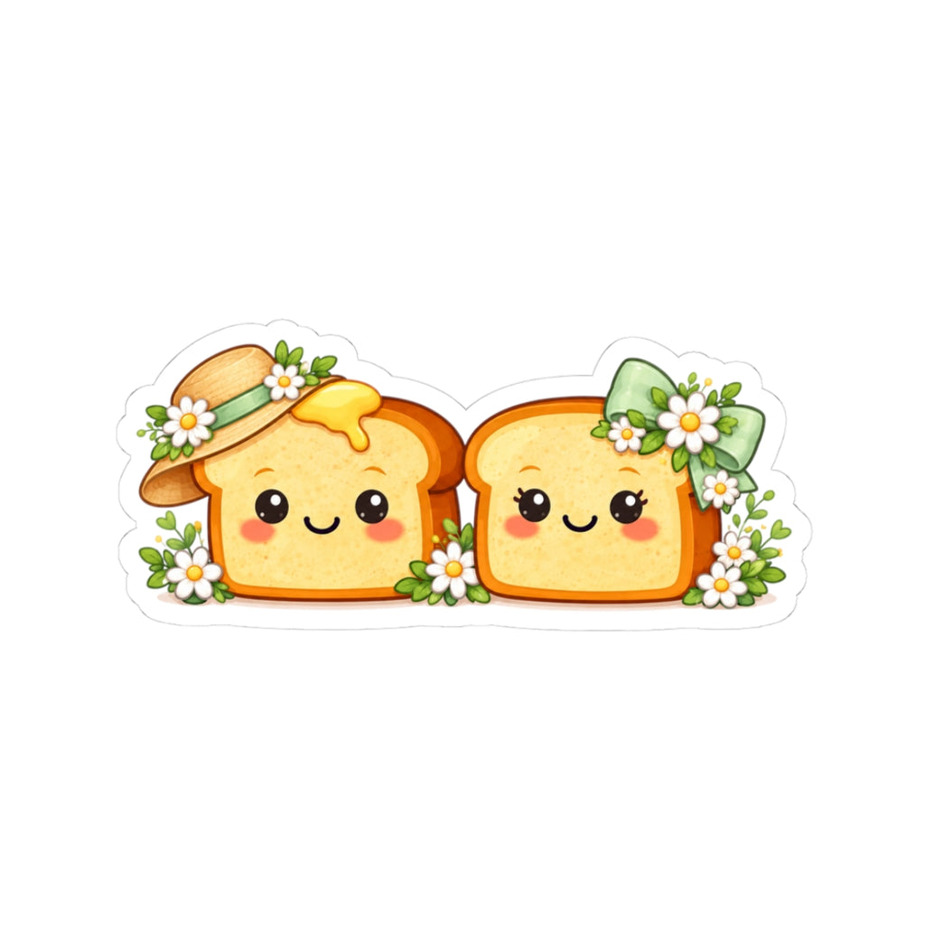 Kawaii Toast Spring Couple Sticker #2
