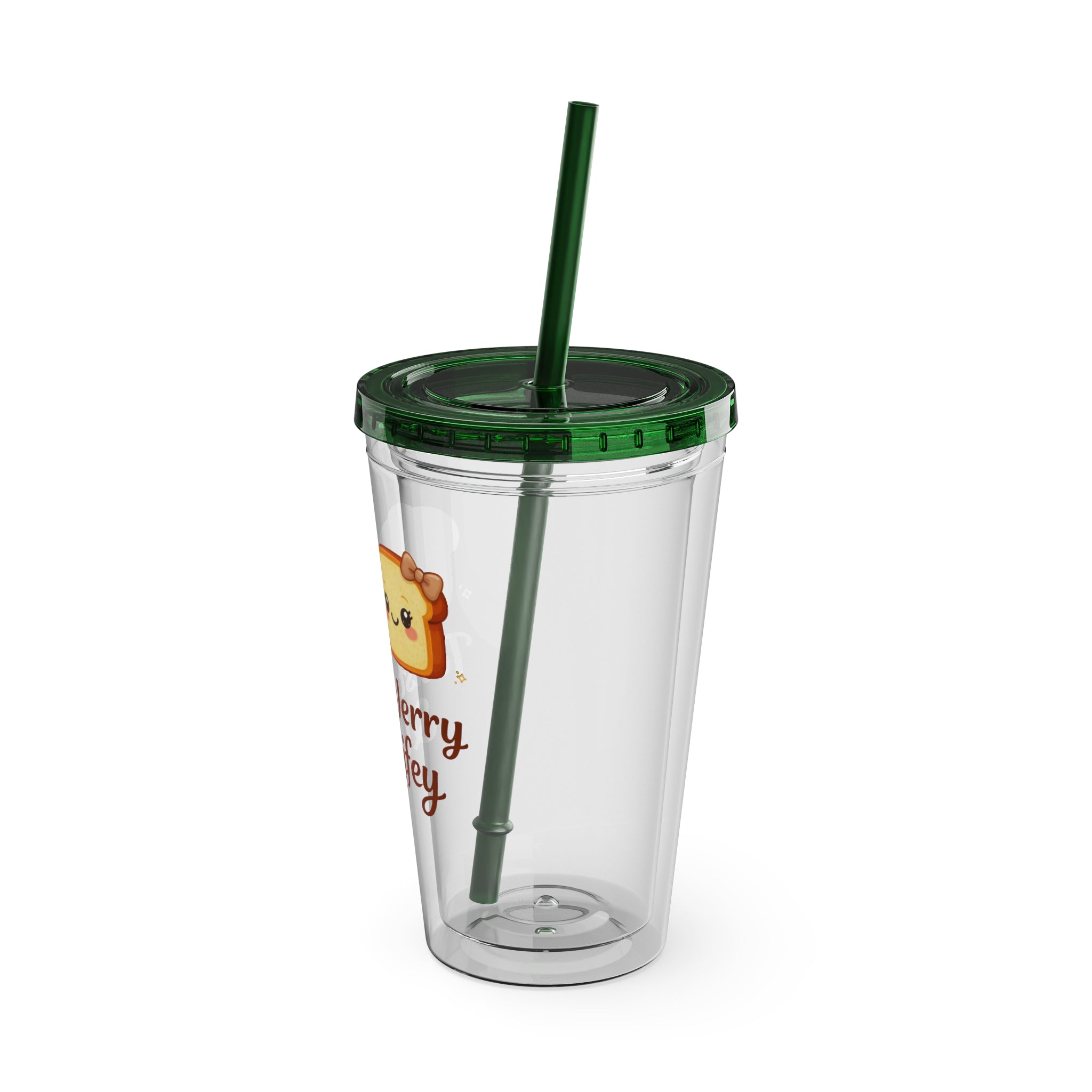 Toasty Jerry & Wifey 16oz Acrylic Tumbler Cup with Straw