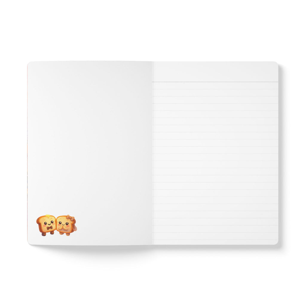 Toasty Jerry & Wifey Cute Couple Toast Notebook & Story Book inside