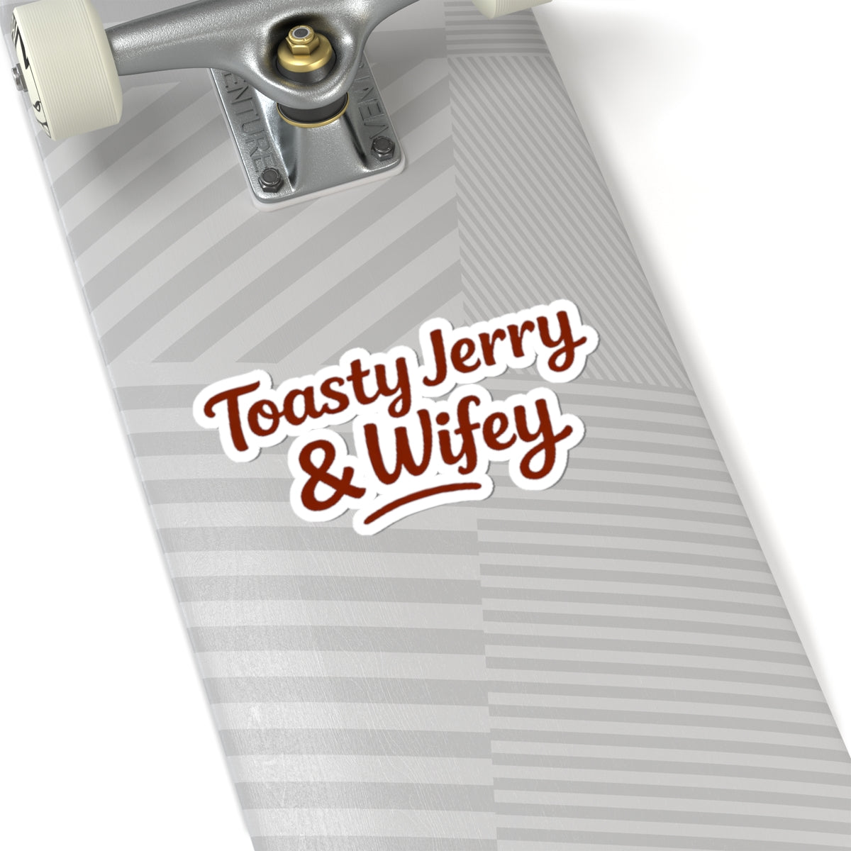 Kiss-Cut Sticker — “Toasty Jerry & Wifey” Vinyl Decal
