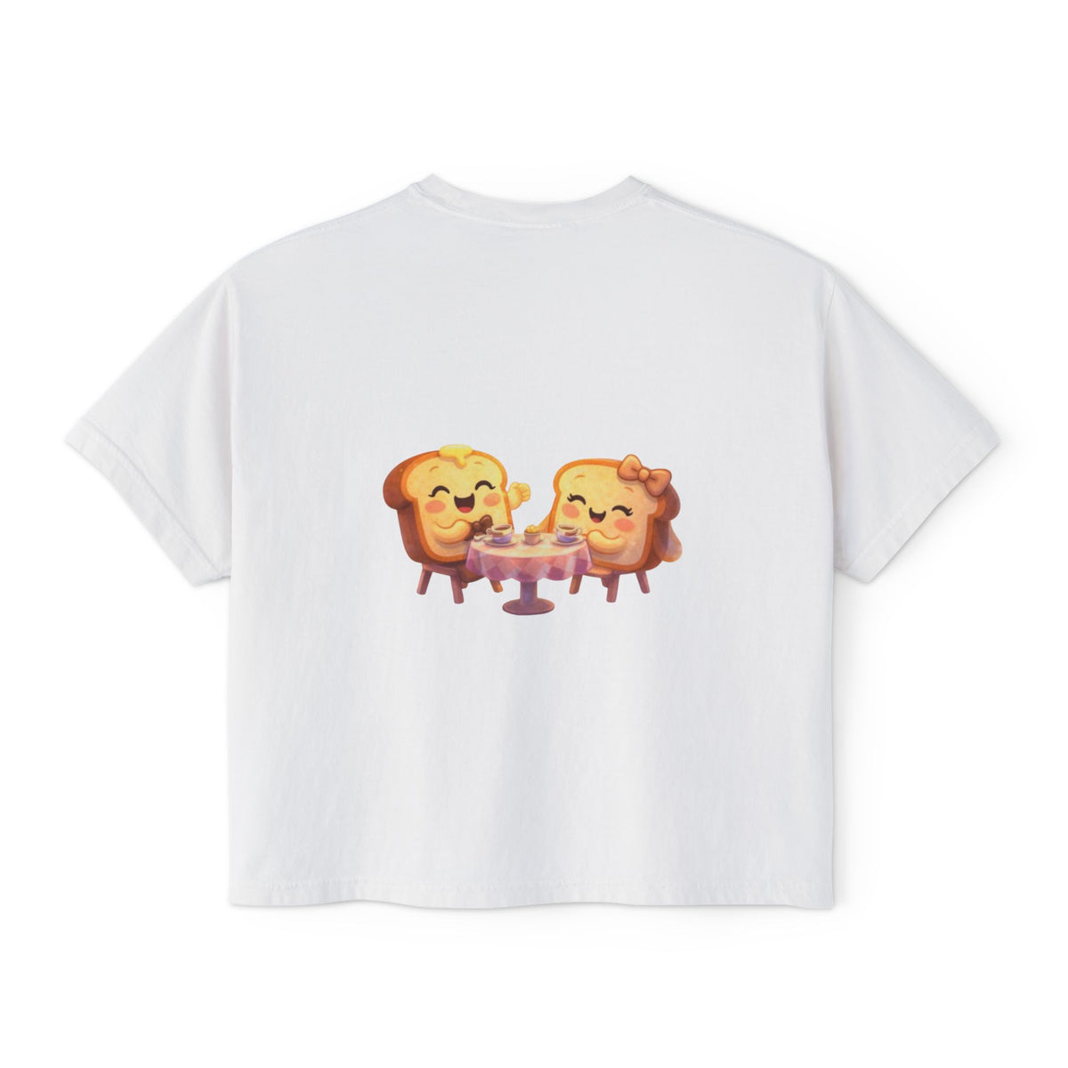 ToastJerry & Wifey Story Book — Women's Boxy Cropped T‑Shirt
