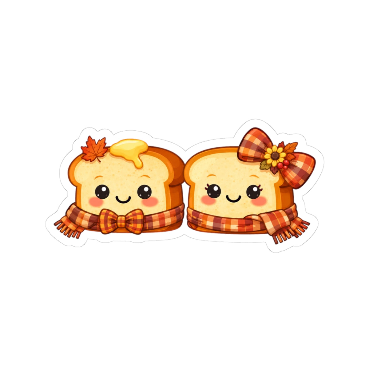 Autumn Toast Kiss-Cut Sticker #2