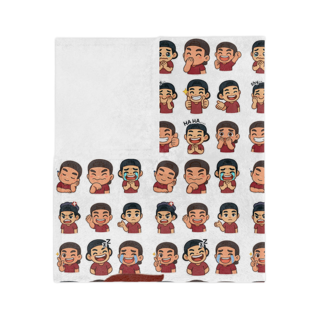 ToastyJerry Emoji - Velveteen Microfiber Blanket