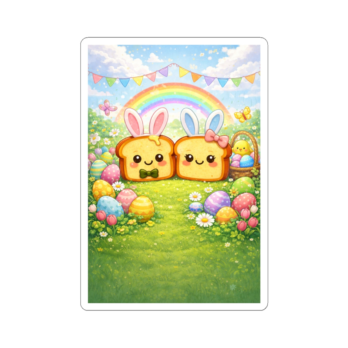Cute Toasty April Stickers