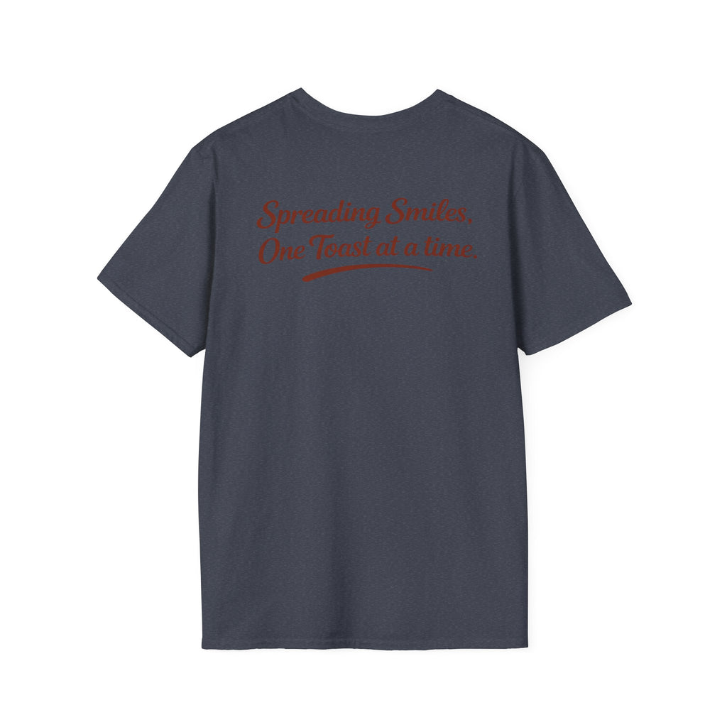 T-Shirt — "Spreading Smiles, One Toast at a Time." Graph Tee