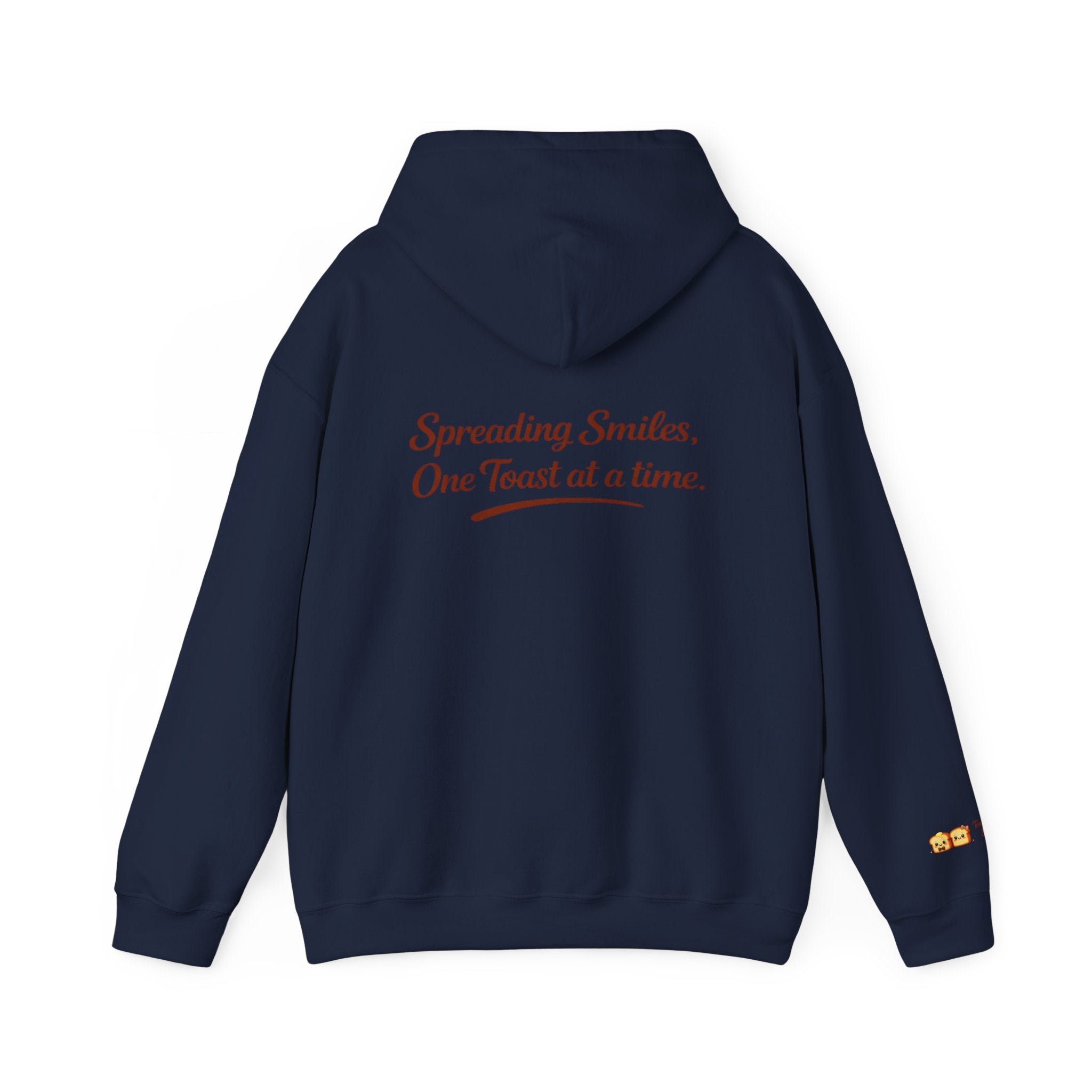 Lightweight Hoodie — "Spreading Smiles, One Toast at a Time." Graph Hoodie