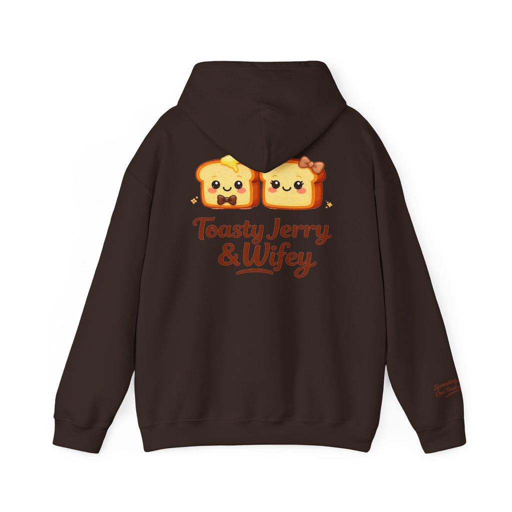 Lightweight Hoodie - ToastyJerry & Wifey Hoodie (Small Text Front)