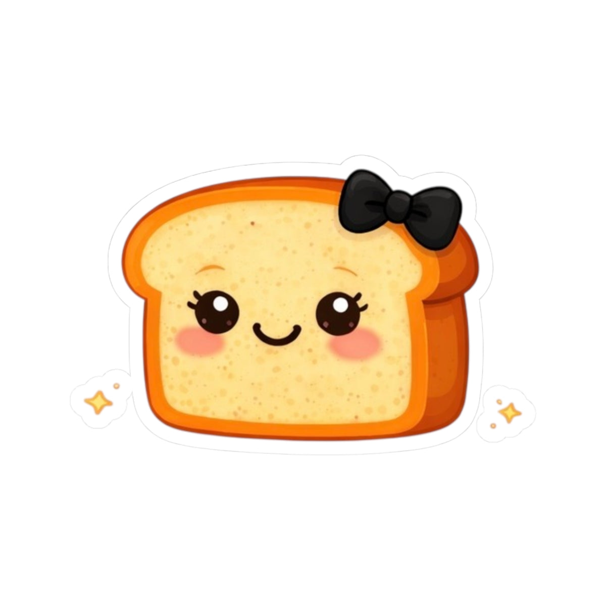 Kiss-Cut Sticker — Toasty Black Bow
