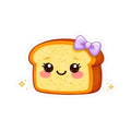 Kiss-Cut Sticker — Toasty Lavender Bow