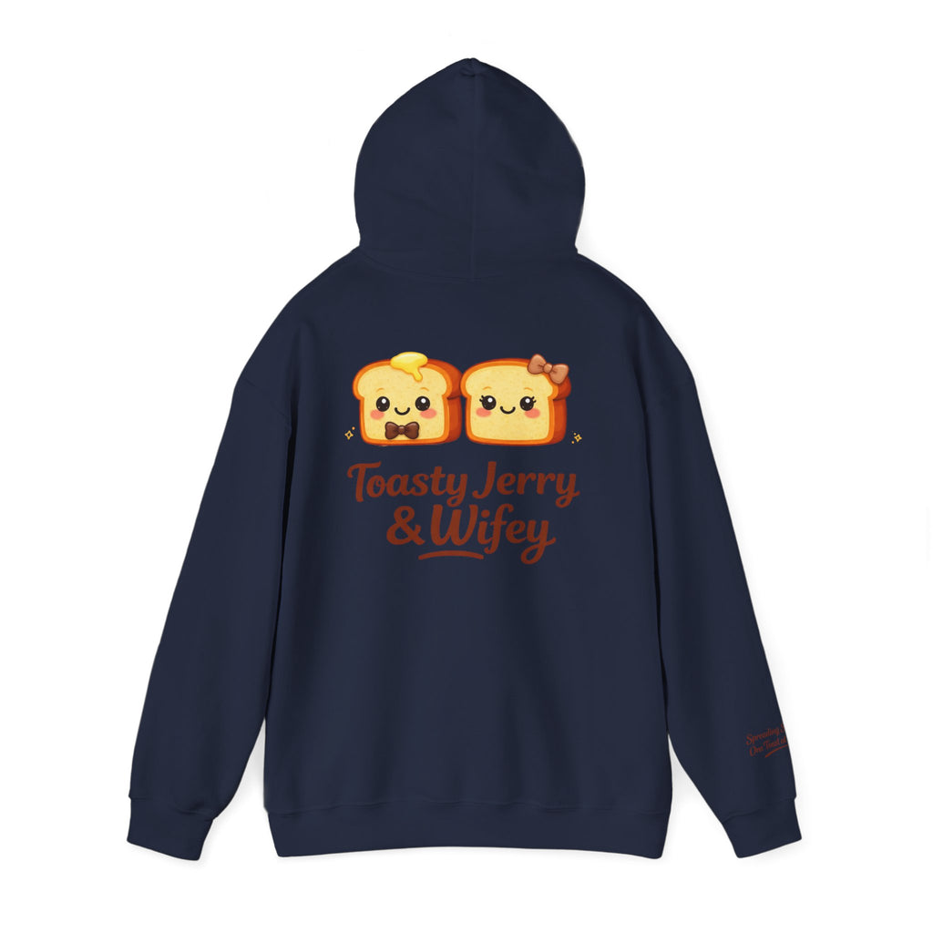 Lightweight Hoodie - ToastyJerry & Wifey Hoodie (Small Text Front)