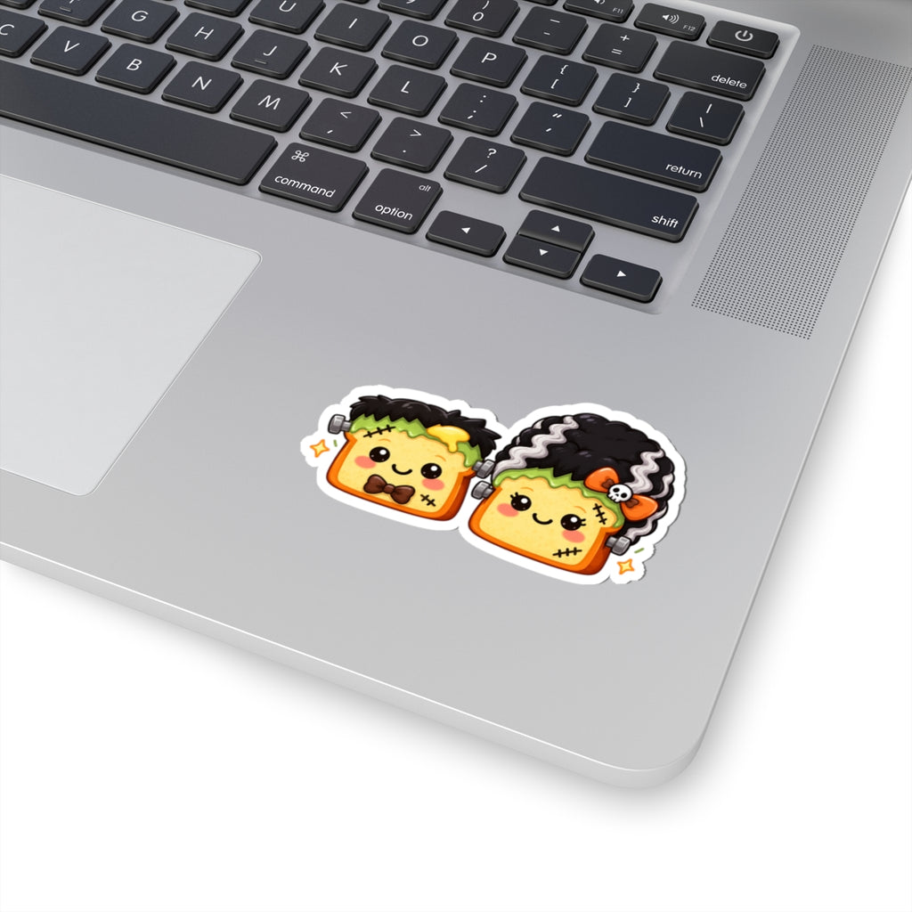 Kawaii Frankenstein Toast Kiss-Cut Sticker