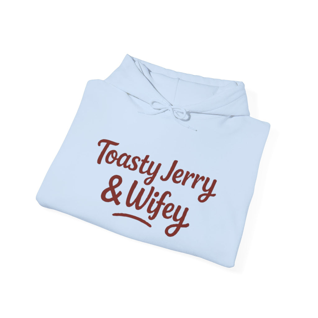 Lightweight Hoodie - ToastyJerry & Wifey Hoodie (Large text)