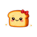 Kiss-Cut Sticker — Toasty Red Bow