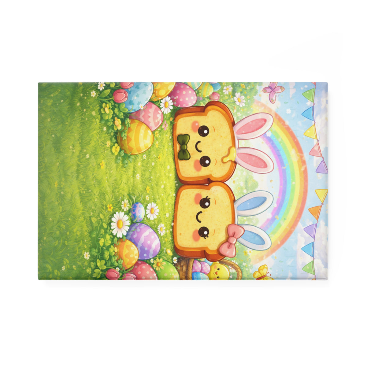 April Toasty Couple Rectangle Magnet