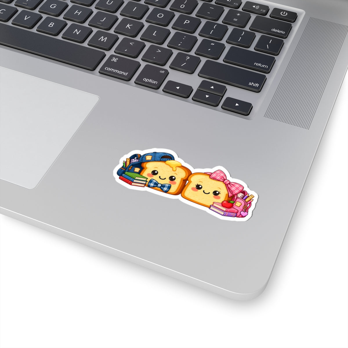 Kawaii Back-to-School Toast Kiss-Cut Sticker