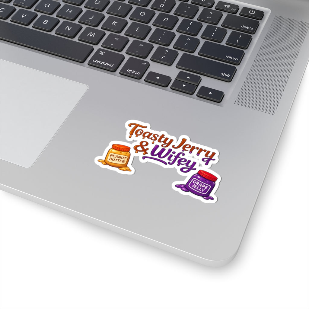 Kiss-Cut Sticker — "Toasty Jerry & Wifey" Peanut Butter & Grape Jelly Vinyl Decal