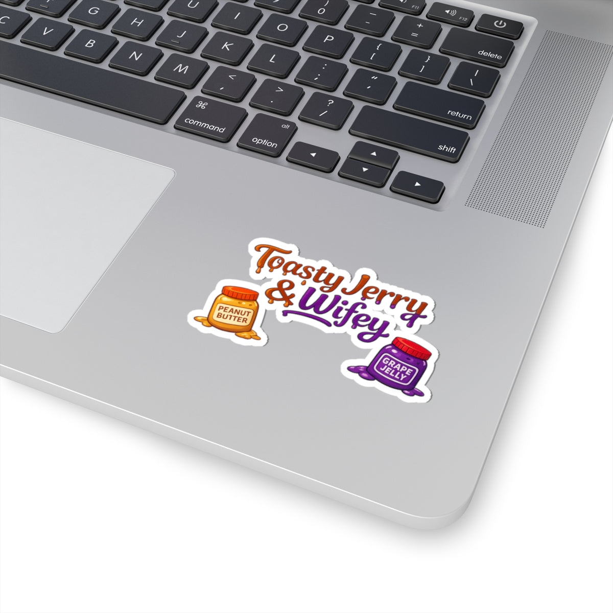 Kiss-Cut Sticker — "Toasty Jerry & Wifey" Peanut Butter & Grape Jelly Vinyl Decal