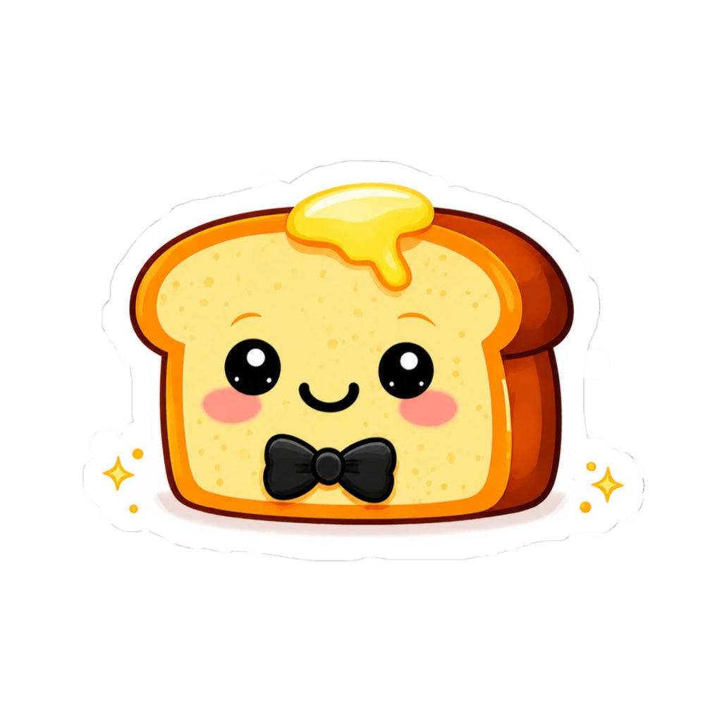 Kiss-Cut Sticker — Toasty Black Bowtie