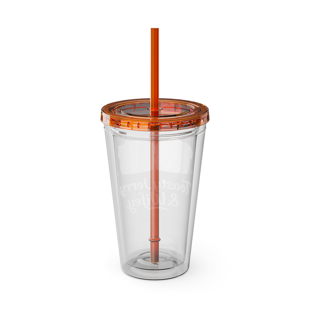 Toasty Jerry & Wifey 16oz Acrylic Tumbler Cup with Straw