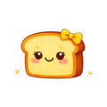 Kiss-Cut  Sticker — Toasty Yellow Bow