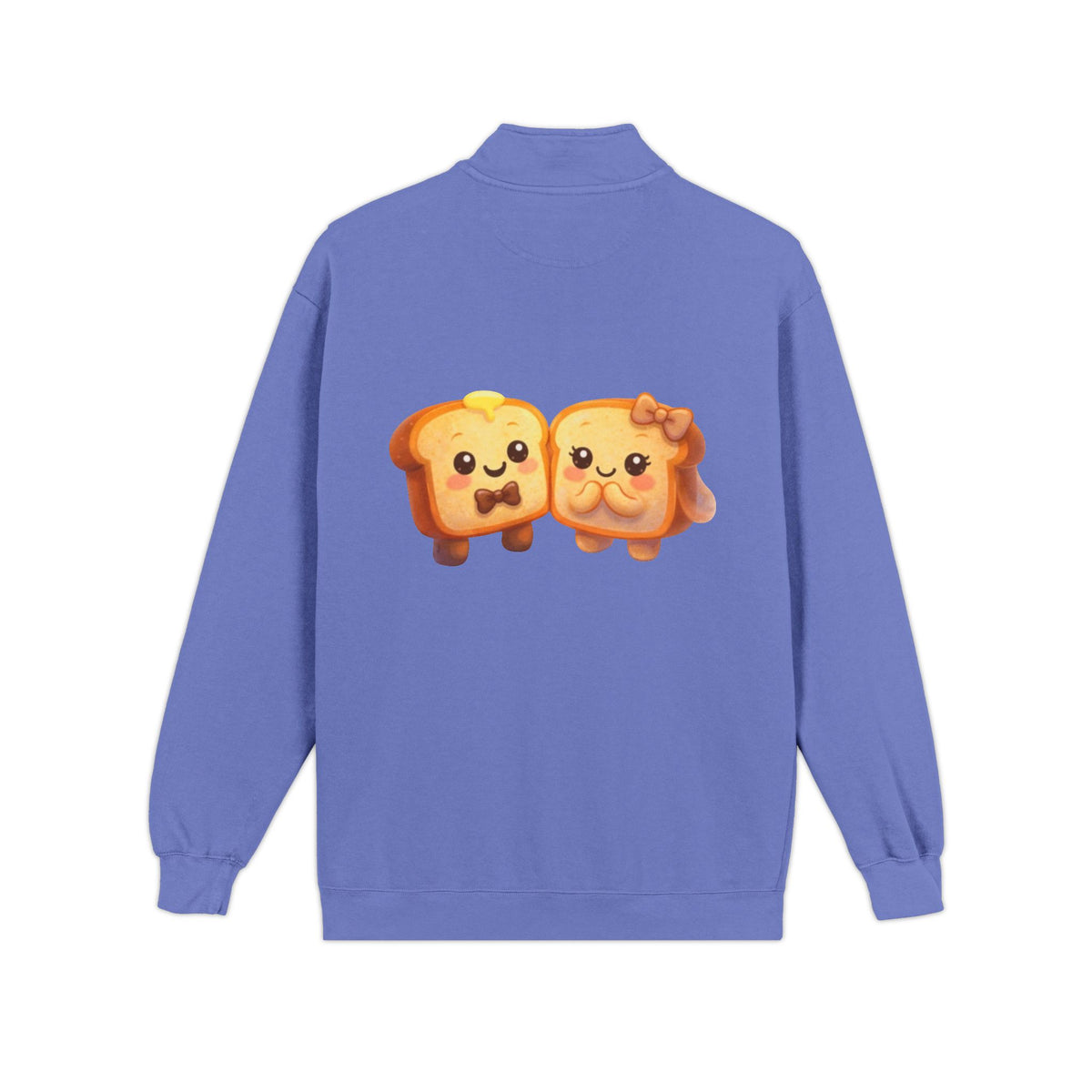 Kawaii Toast Couple Quarter-Zip Sweatshirt