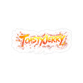 ToastyJerry Flame Logo Sticker — Transparent Die-Cut Outdoor Sticker