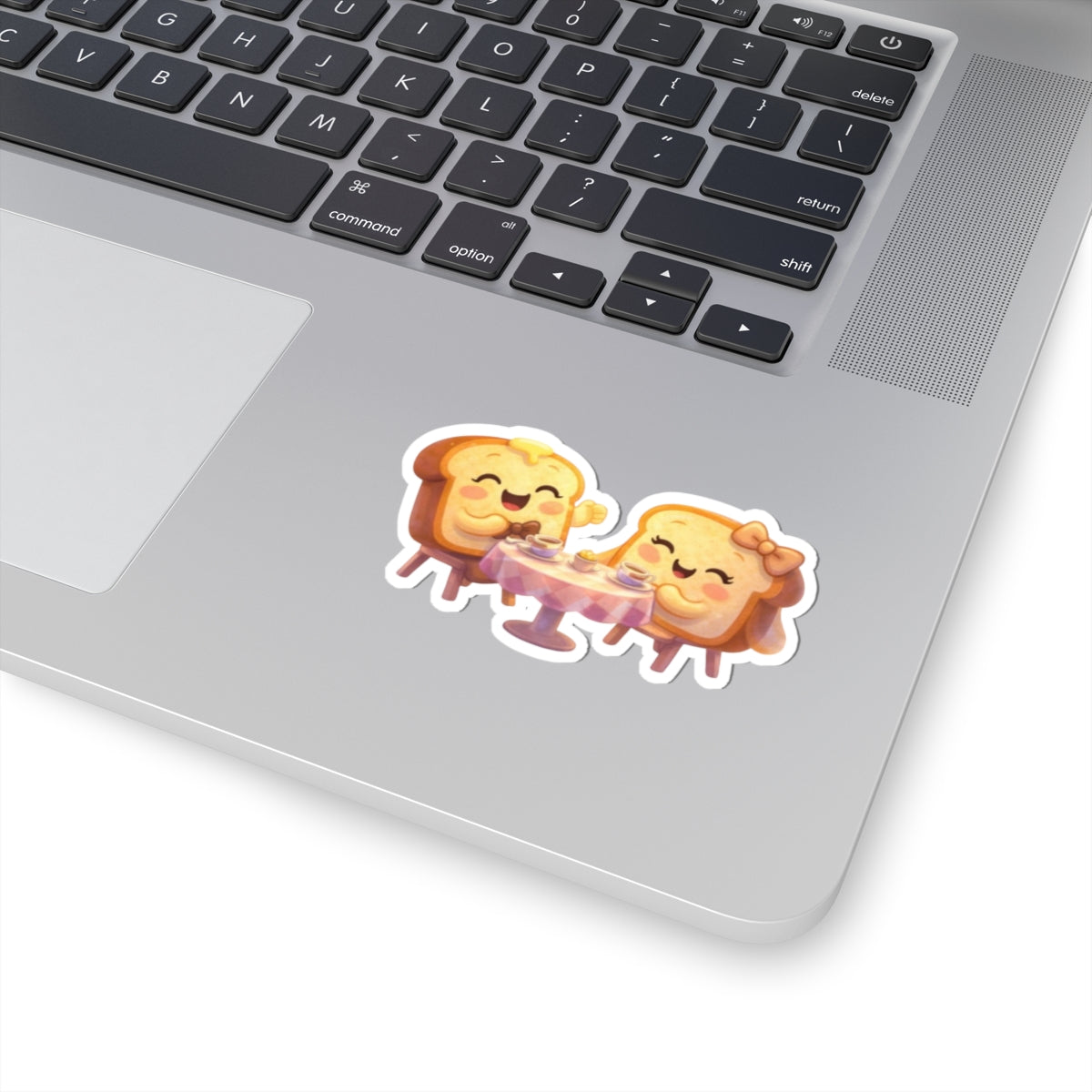 Cute Toast Couple Tea Time Sticker