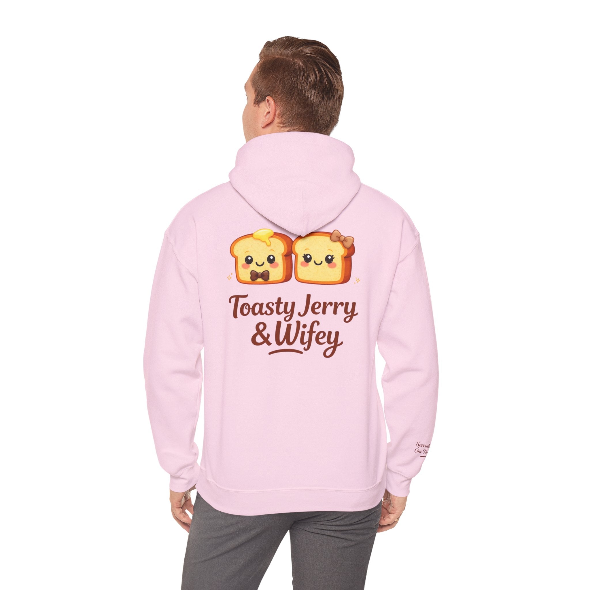 Lightweight Hoodie - ToastyJerry & Wifey Hoodie (Small Text Front)