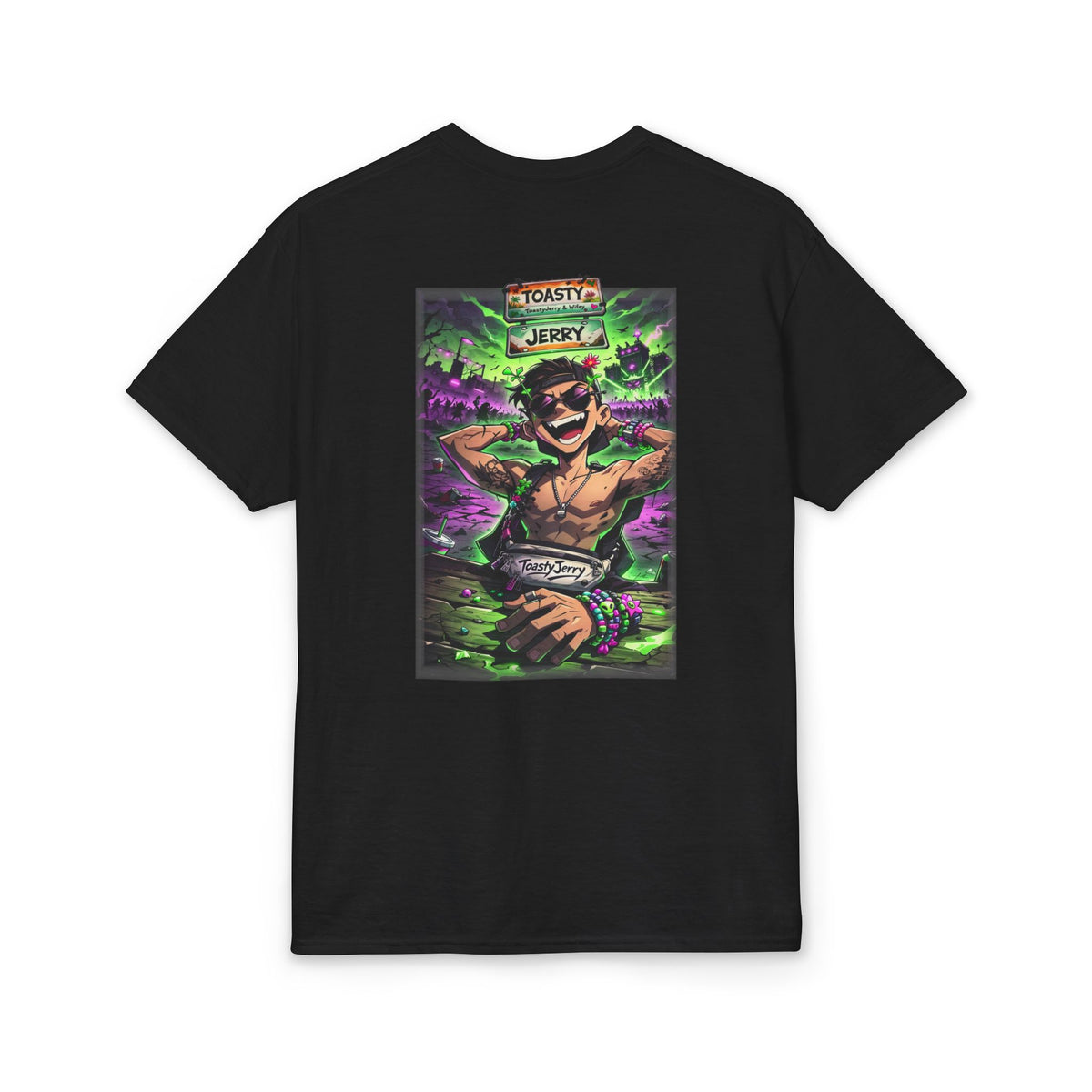 T-Shirt — "Toasty Jerry" Neon Rave