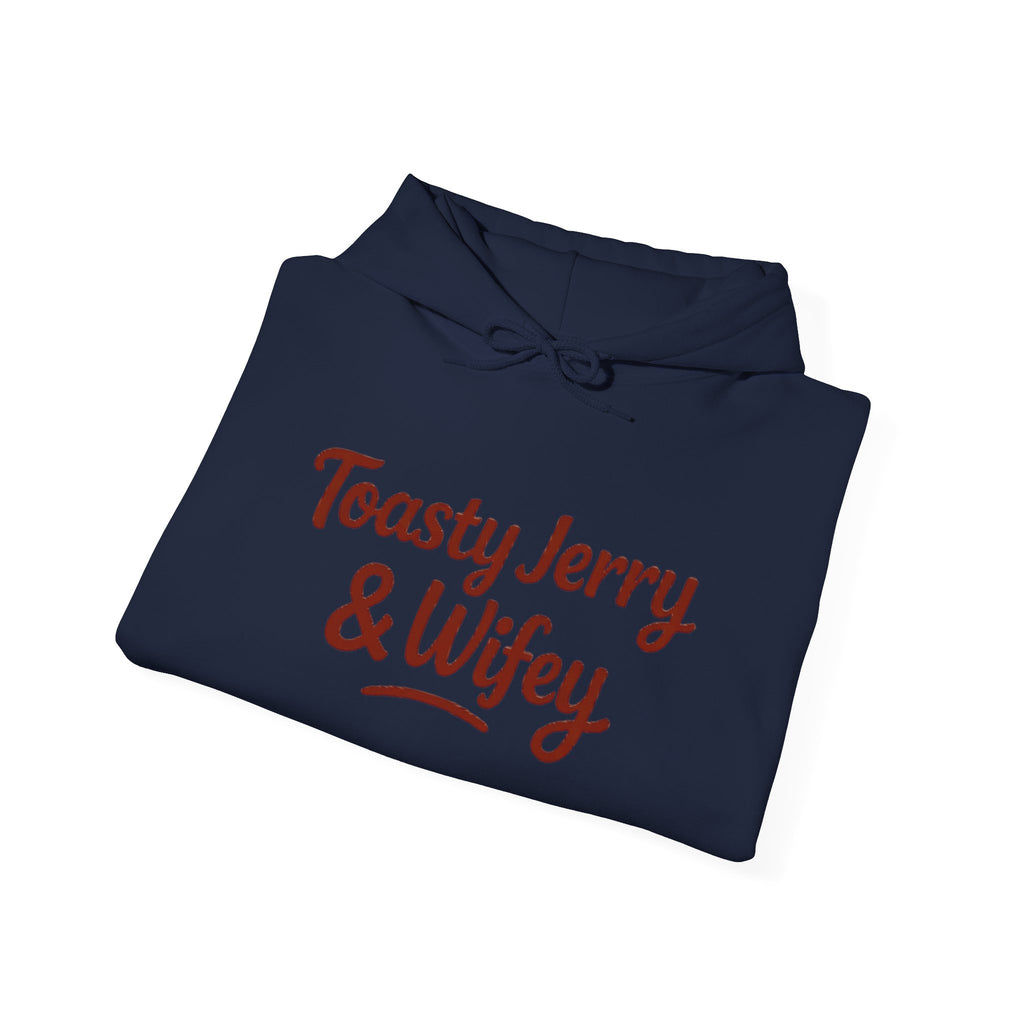 Lightweight Hoodie - ToastyJerry & Wifey Hoodie (Large text)