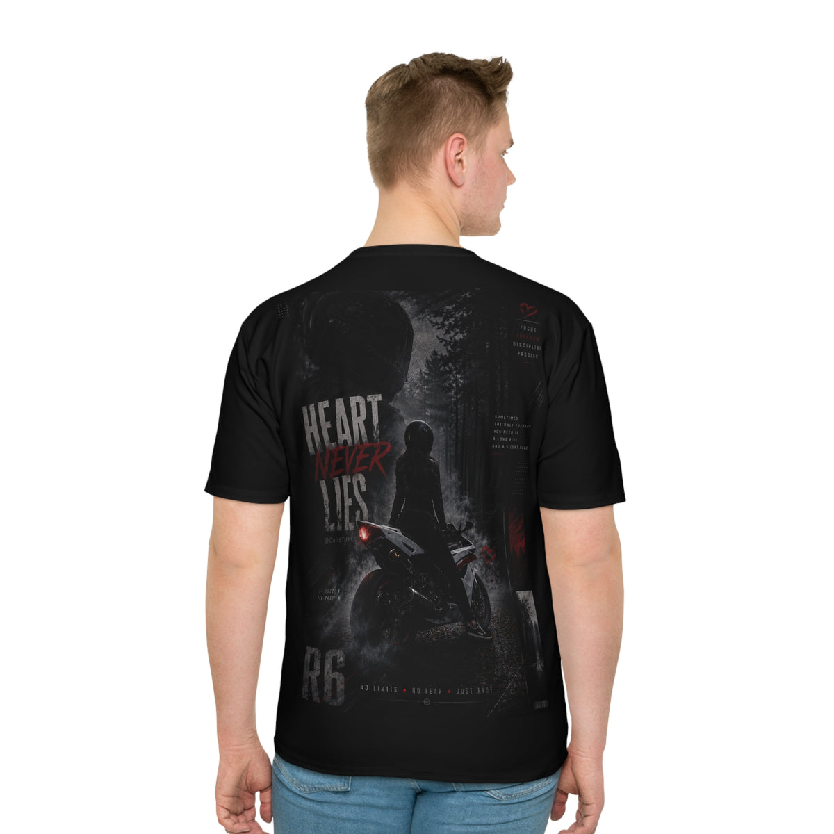 Heart Never Lies R6 Biker Loose Graphic T-Shirt