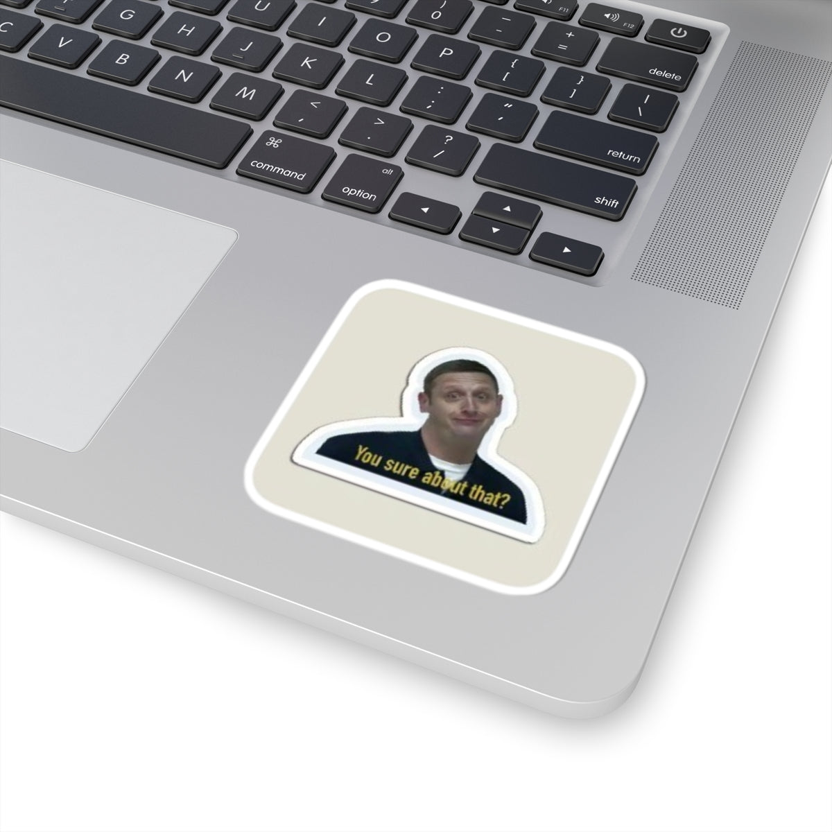 Sticker — 'You sure about that?' Meme Kiss-Cut Laptop Sticker