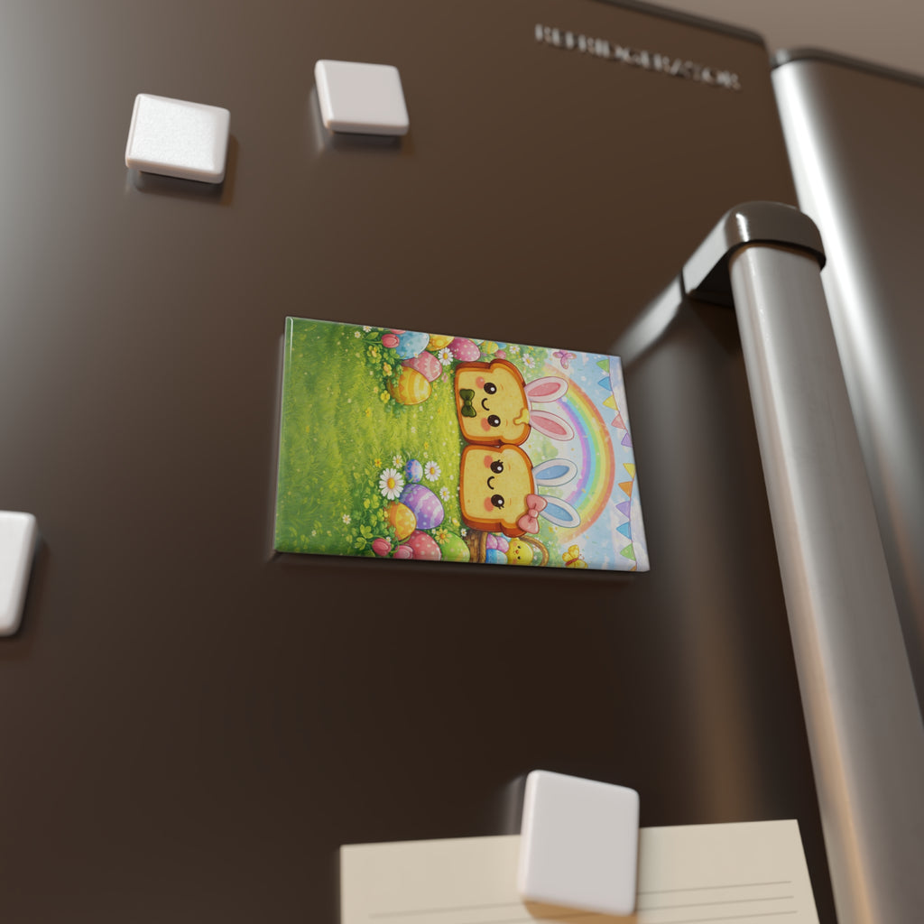 April Toasty Couple Rectangle Magnet
