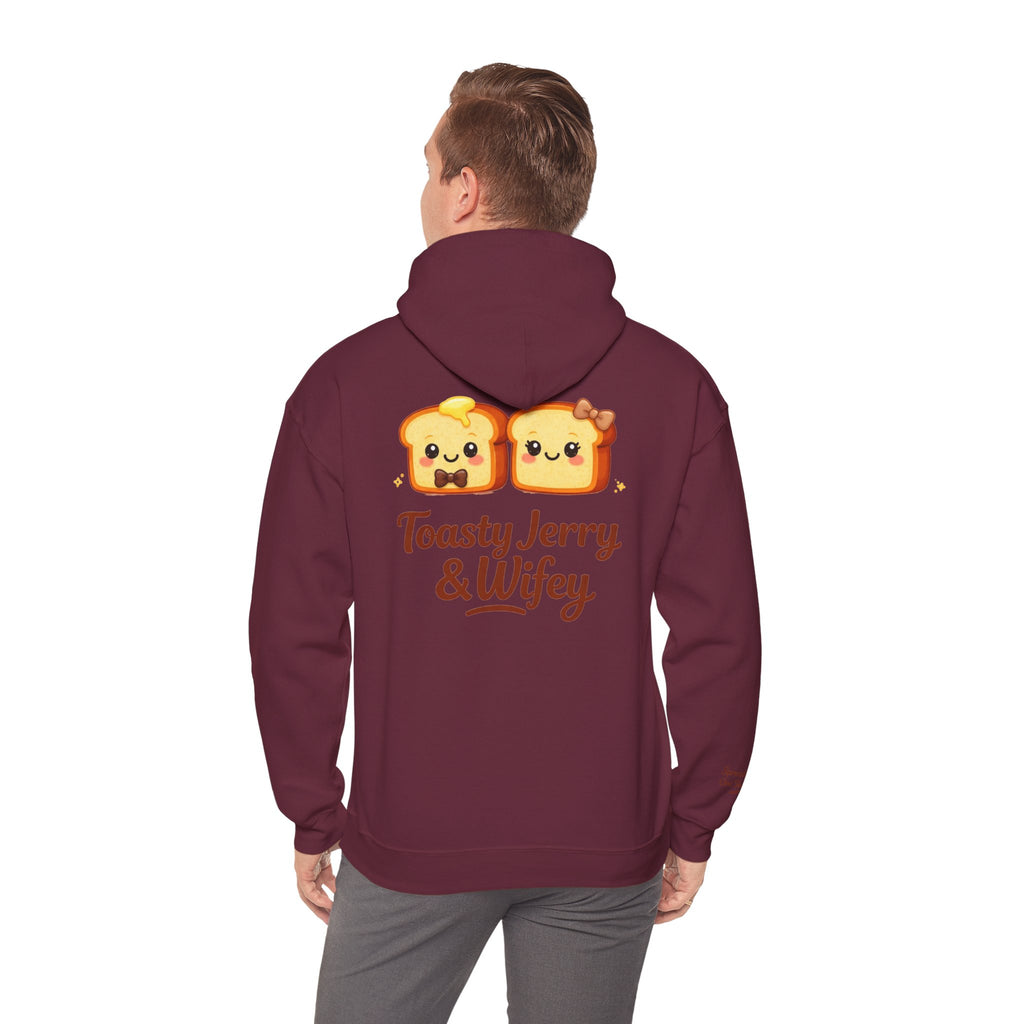 Lightweight Hoodie - ToastyJerry & Wifey Hoodie (Small Text Front)