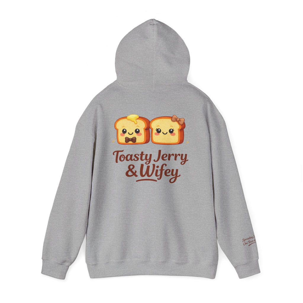 Lightweight Hoodie - ToastyJerry & Wifey Hoodie (Small Text Front)