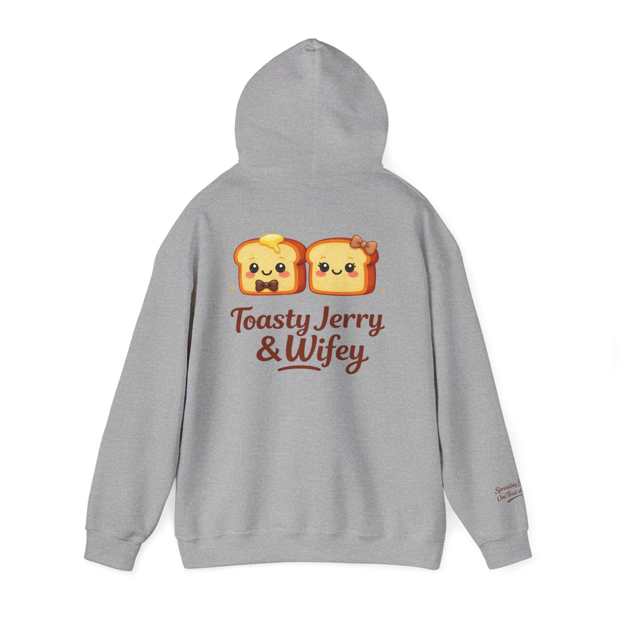 Lightweight Hoodie - ToastyJerry & Wifey Hoodie (Small Text Front)