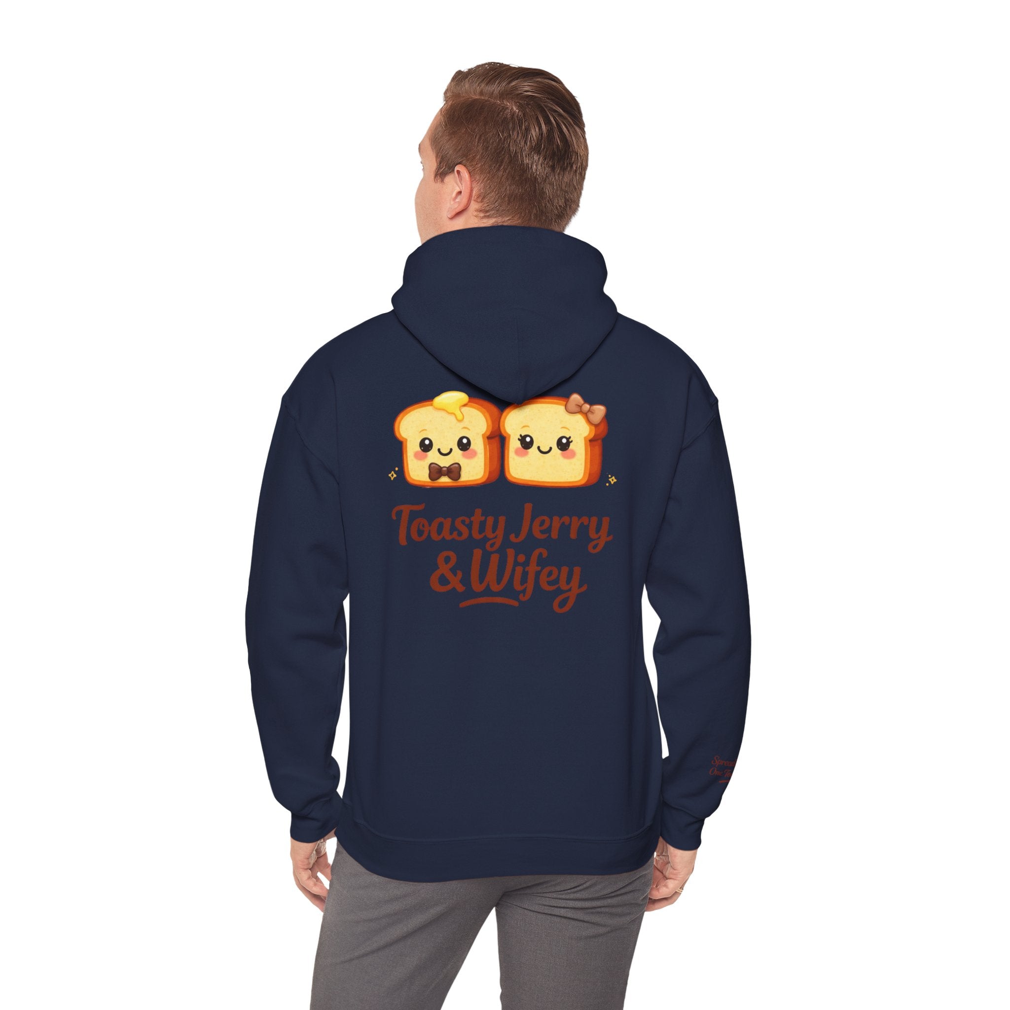 Lightweight Hoodie - ToastyJerry & Wifey Hoodie (Small Text Front)