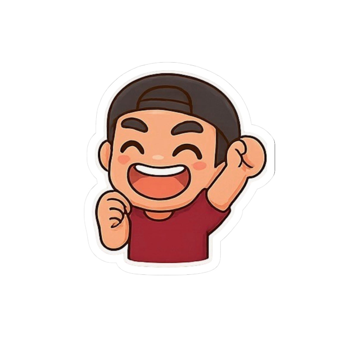 "YAYY!!" Emoji Sticker — Toasty Jerry Kiss-Cut Sticker