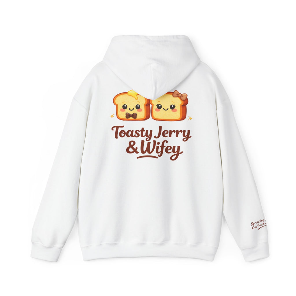 Lightweight Hoodie - ToastyJerry & Wifey Hoodie (Small Text Front)