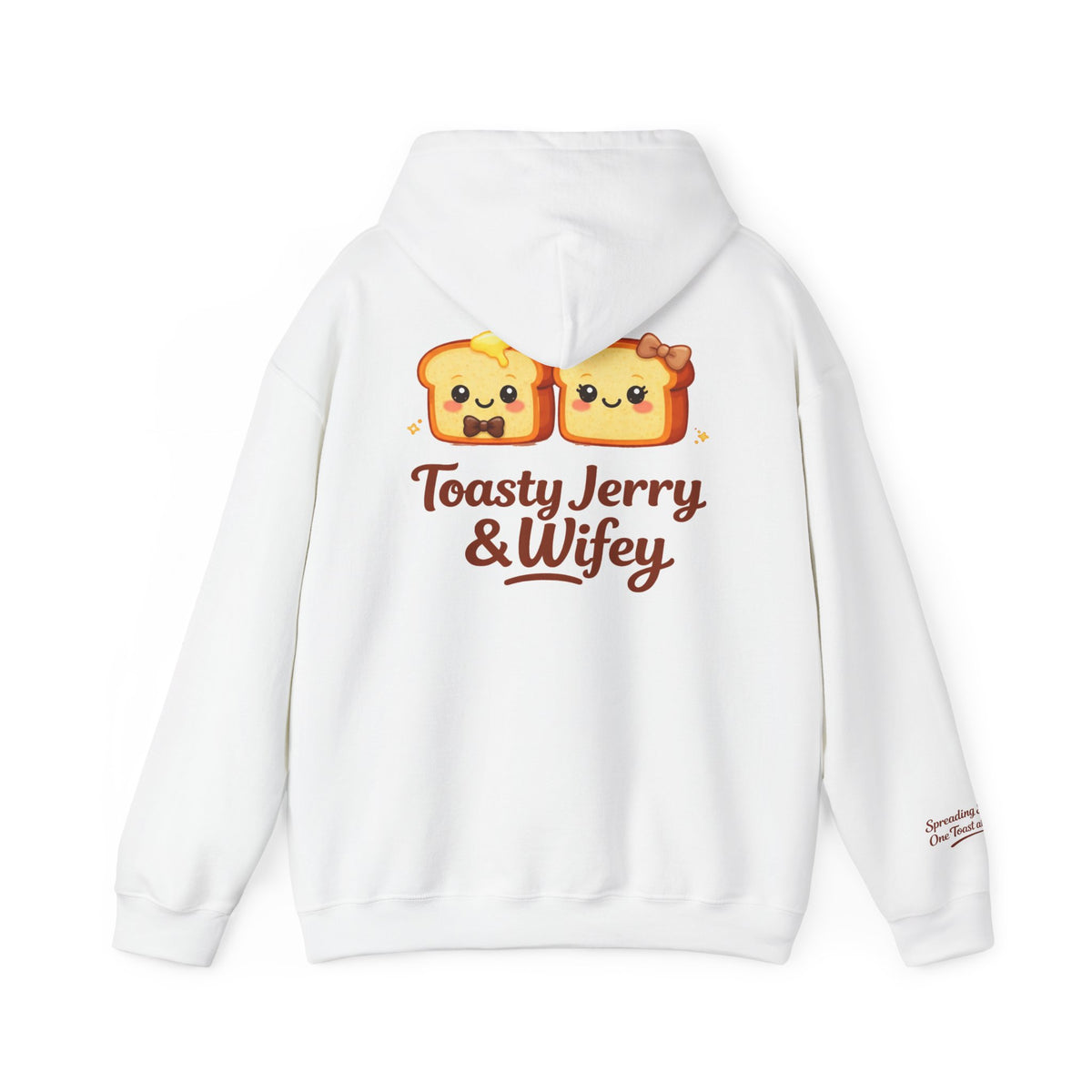 Lightweight Hoodie - ToastyJerry & Wifey Hoodie (Small Text Front)