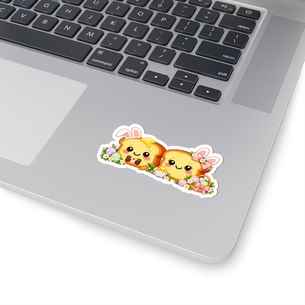 Easter Bunny Toast Kiss-Cut Sticker #2