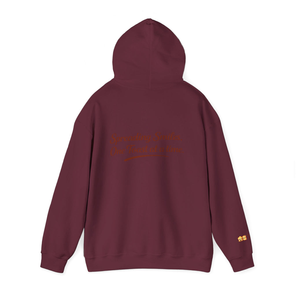 Lightweight Hoodie — "Spreading Smiles, One Toast at a Time." Graph Hoodie