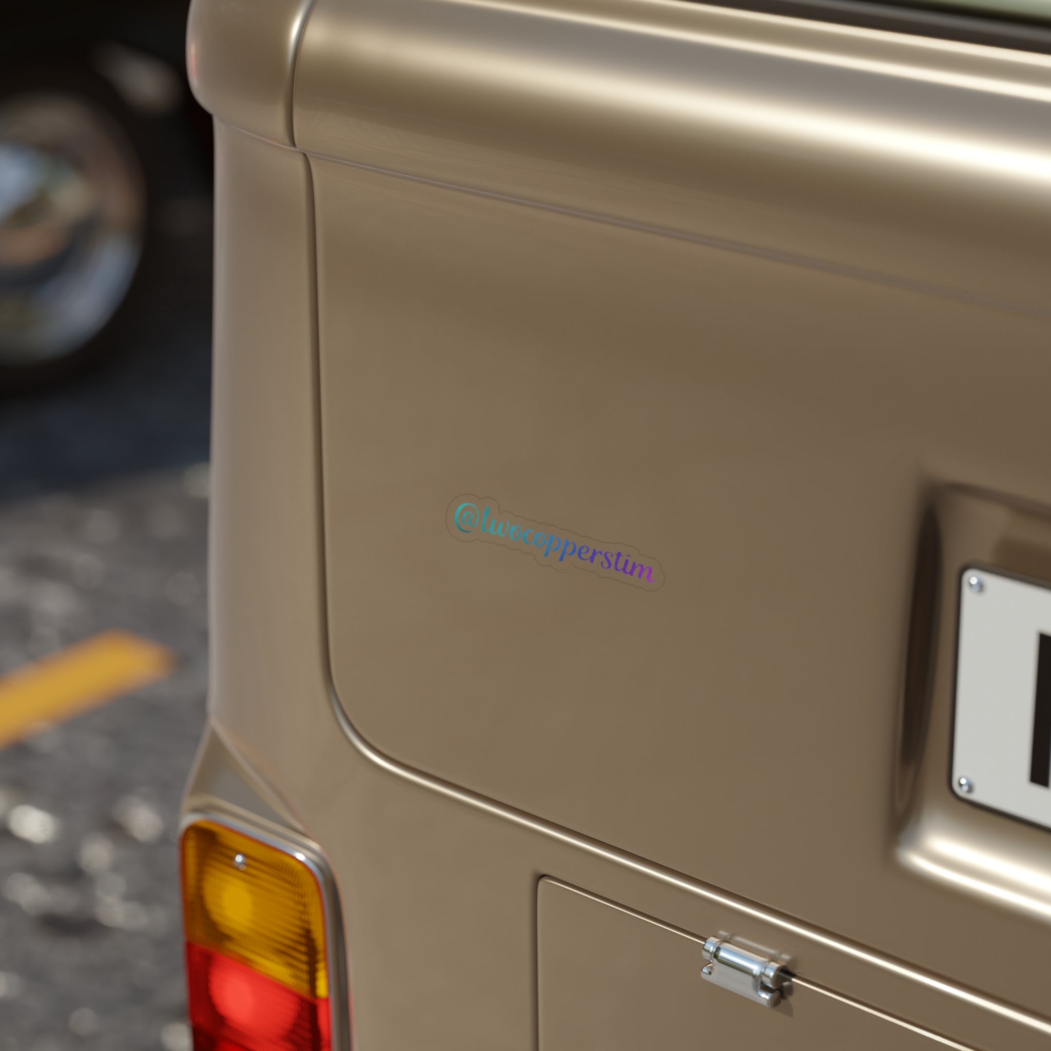 @twocopperstim Die-Cut Transparent Outdoor Sticker