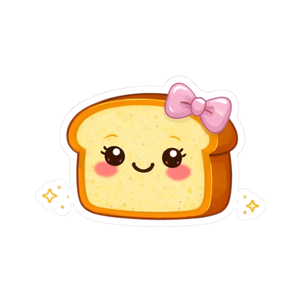 Kiss-Cut Sticker — Toasty Light Pink Bow
