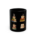 Book Lover Ceramic Black Mug (11oz & 15oz)