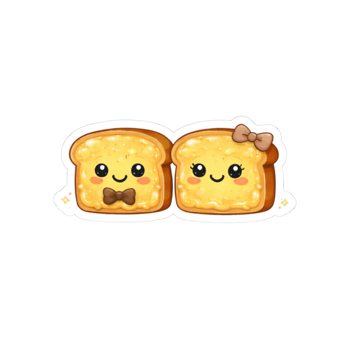 Kiss-Cut Sticker — Toasty Couple Butter