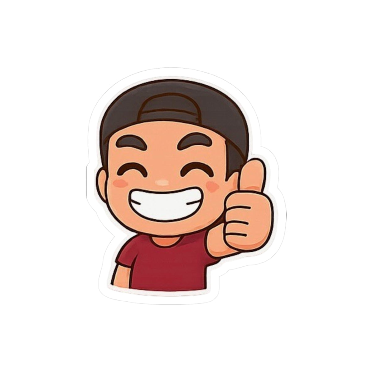 Thumbs up Emoji Sticker — Toasty Jerry Kiss-Cut Sticker