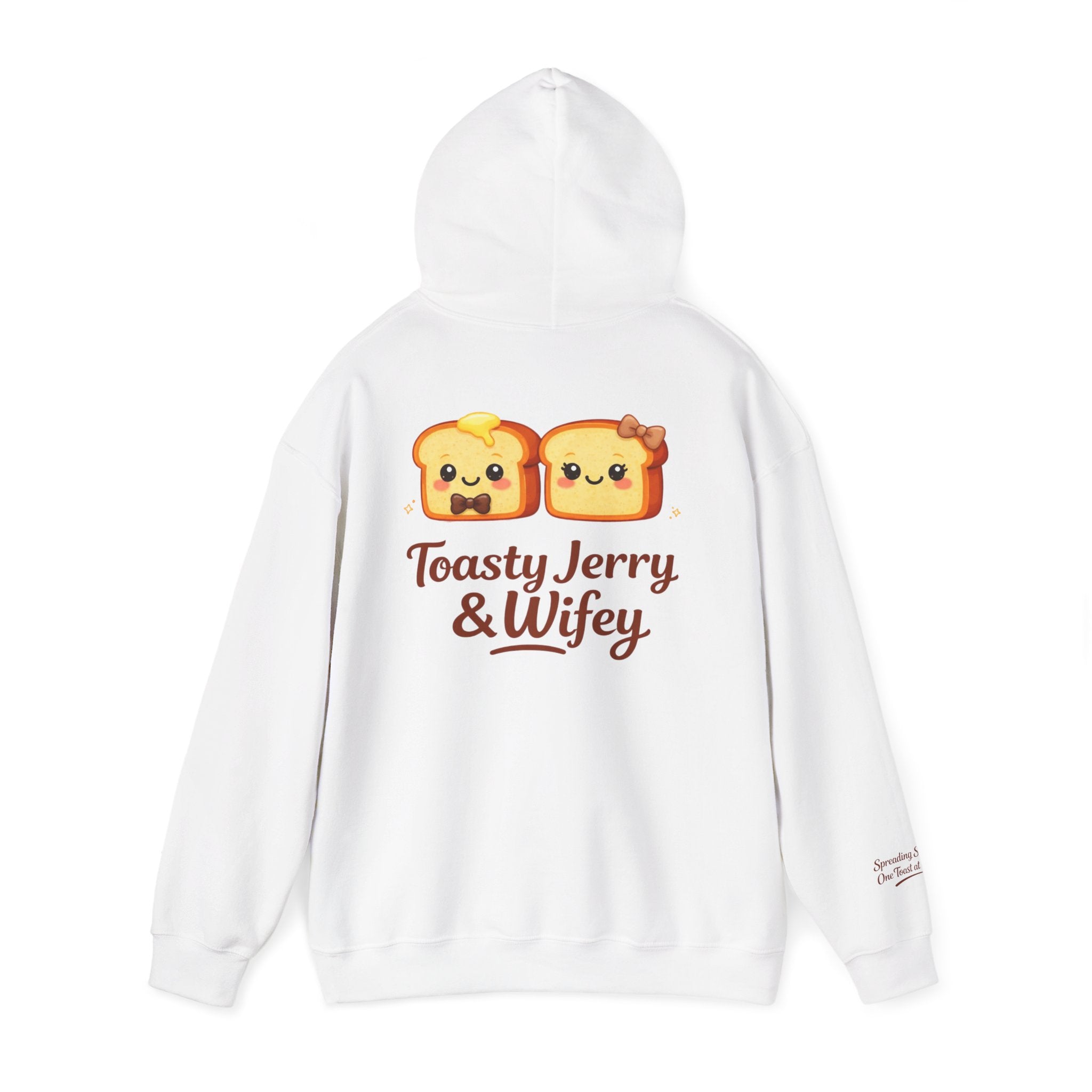 Lightweight Hoodie - ToastyJerry & Wifey Hoodie (Small Text Front)