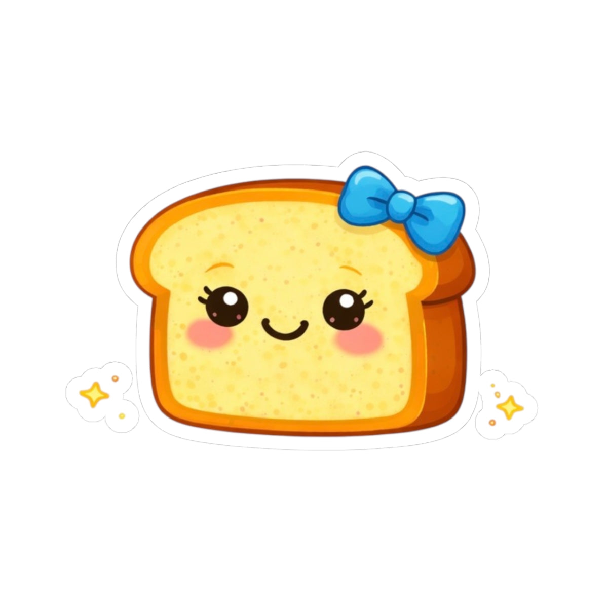 Kiss-Cut  Sticker — Toasty Blue Bow